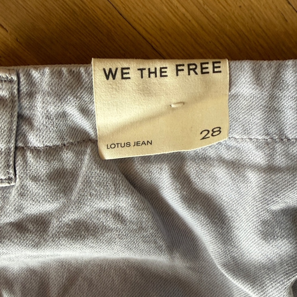 Free People We The Free Lotus Balloon Jeans-Blue Imagination-28-NWT - Picture 10 of 11